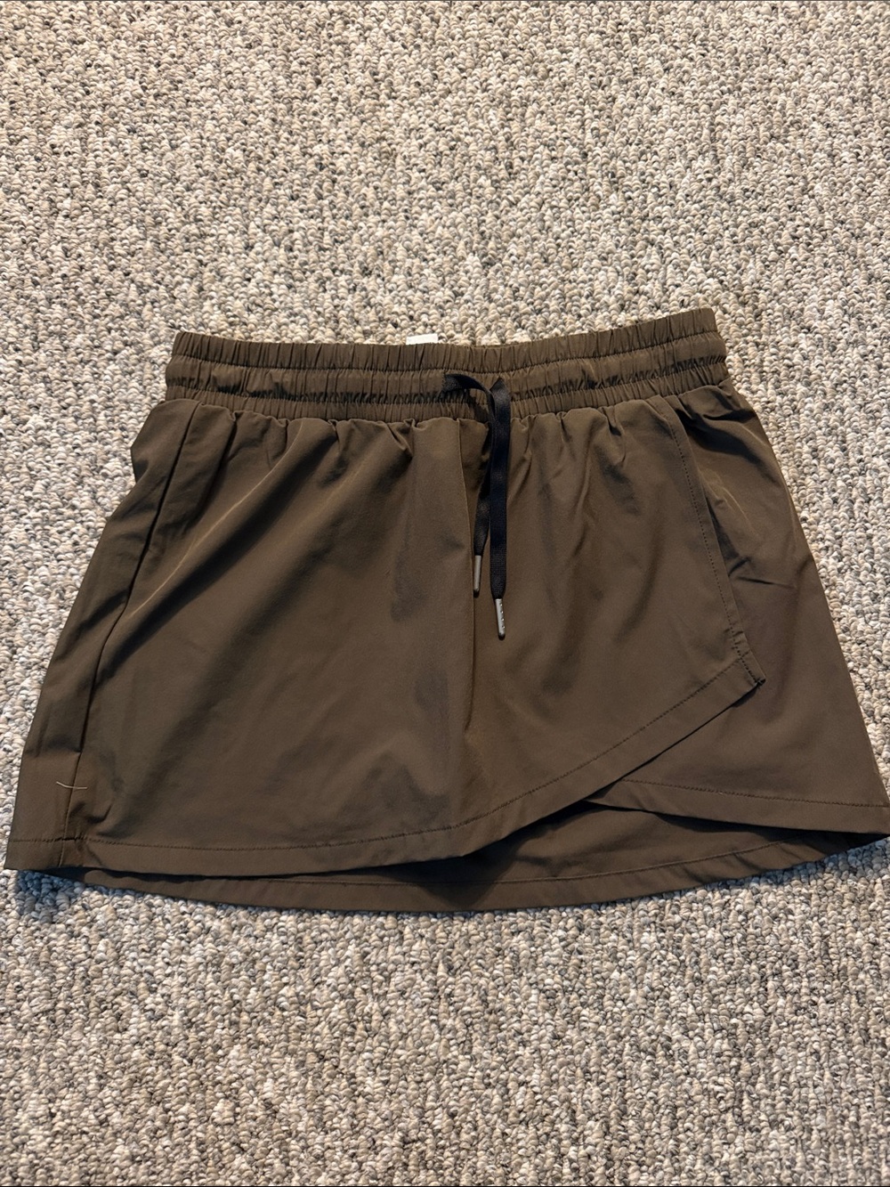 HALARA Olive Green Athletic Skort with Drawstring